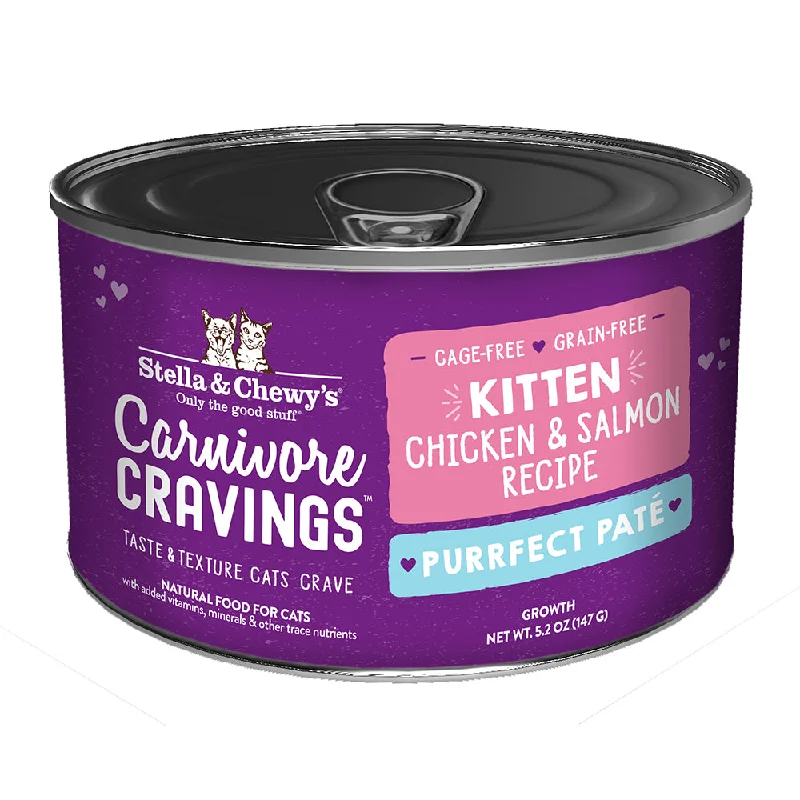 Stella & Chewy's Kitten Carnivore Cravings Purrfect Pate Chicken & Salmon 5.2oz