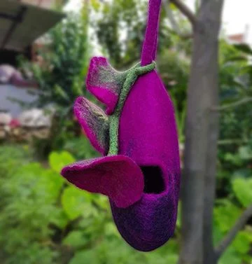 Hamro Wool Felt Small Animal Home - Cocoon