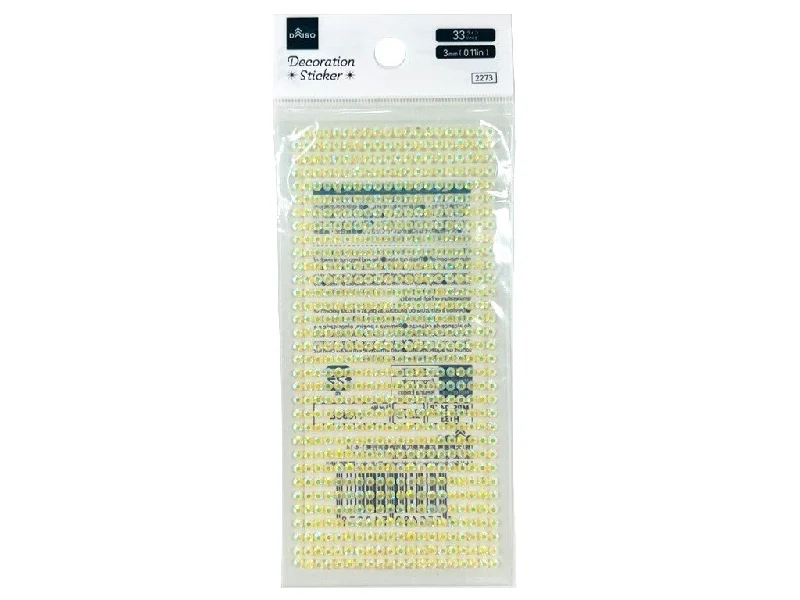 Sparkling Stone Sticker Yellow 3mm