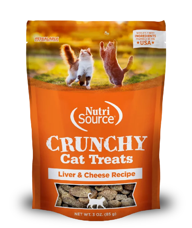 NutriSource Cat Treat Crunchy Liver Cheese 3oz